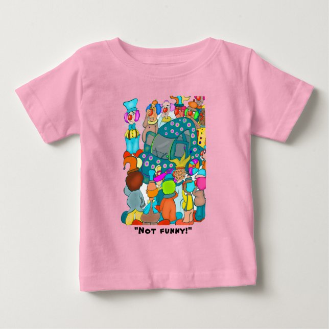 T-shirt Pour Bébé T-shirt bébé fille pas drôle ! (Devant)