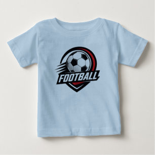 T-shirt Pour Bébé T-shirt bébé football  Tee petite étoile de footba