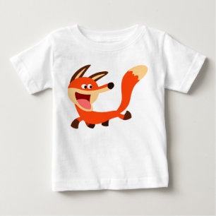 T-shirt Pour Bébé T-shirt bébé Fox de caricature malicieux mignon