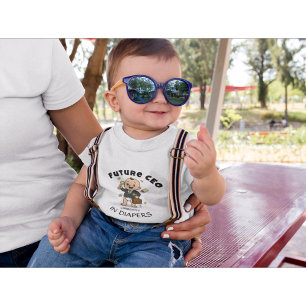 T-shirt Pour Bébé T-shirt bébé futur PDG drôle tenue bébé affaires