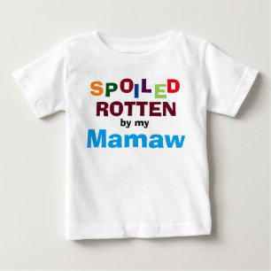T-shirt Pour Bébé T-Shirt Bébé Gâché Par Mon Mamaw Baby