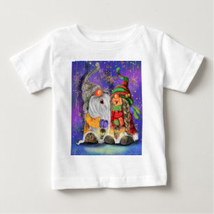 T-shirt Pour Bébé T-shirt bébé Gnomes de Noël heureux