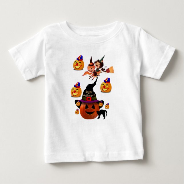 T-shirt Pour Bébé T-shirt bébé Halloween (Devant)