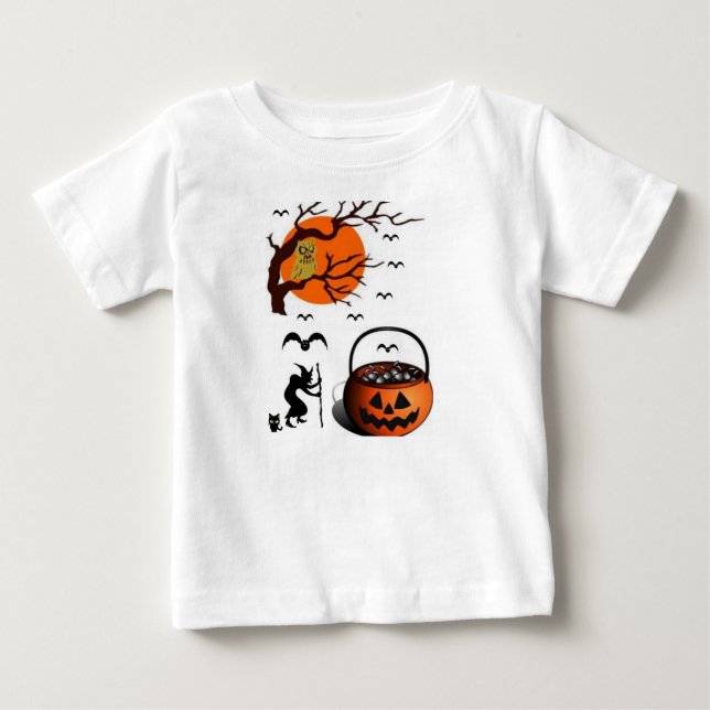 T-shirt Pour Bébé T-shirt bébé Halloween (Devant)