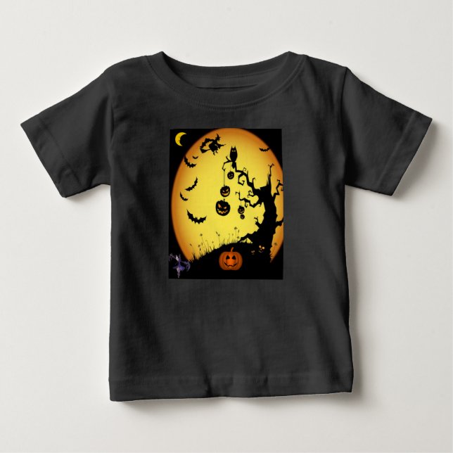 T-shirt Pour Bébé T-shirt bébé Halloween (Devant)