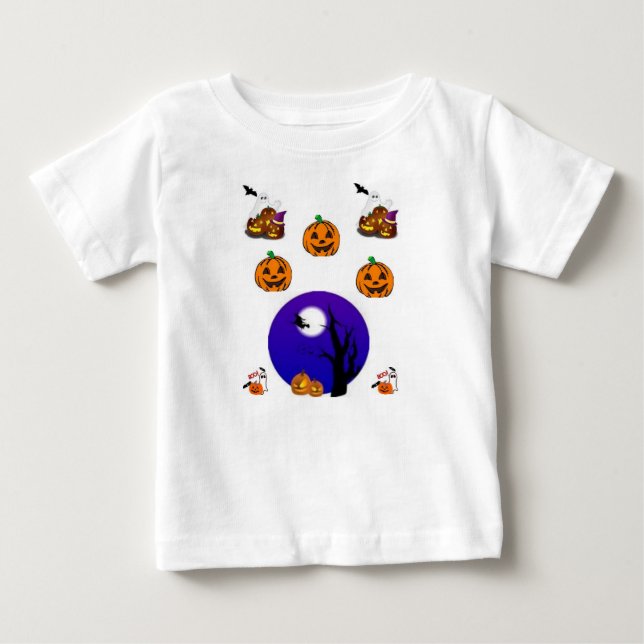 T-shirt Pour Bébé T-shirt bébé Halloween (Devant)