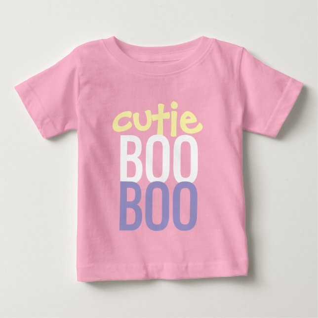 T-shirt Pour Bébé T-shirt bébé : HALLOWEEN Cutie Boo #7 (Devant)