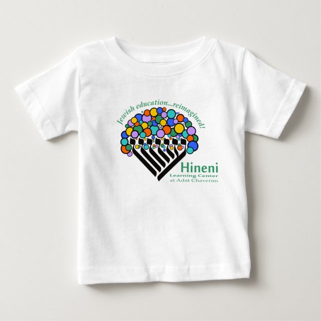 T-shirt Pour Bébé T-Shirt Bébé Hineni Learning Center - Blanc (Devant)