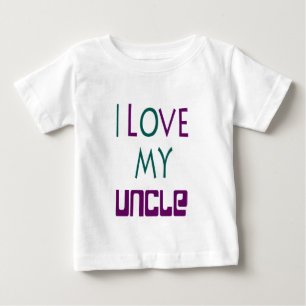 T-shirt Pour Bébé T-shirt bébé J'aime mon oncle