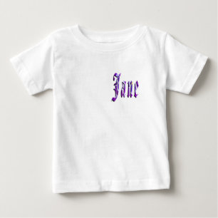 T-shirt Pour Bébé T-shirt bébé "Jane" nom floral