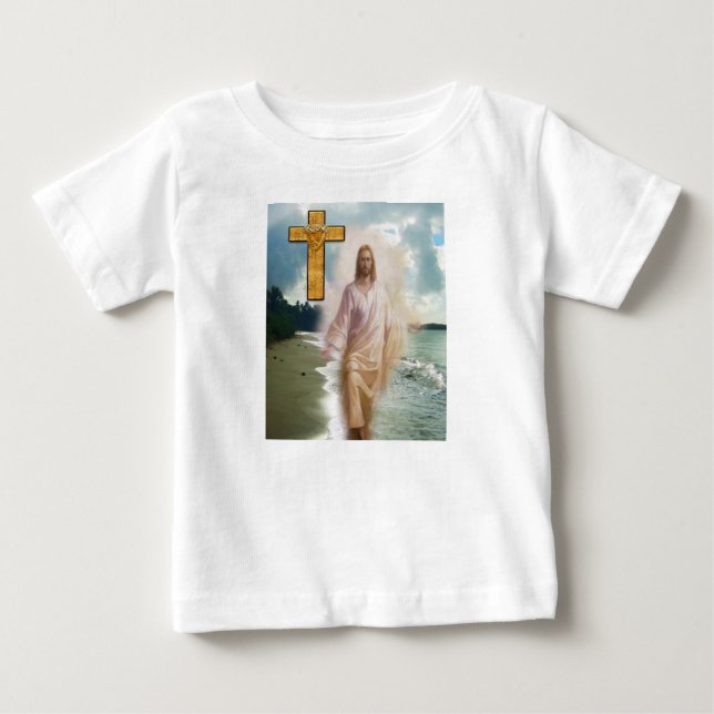 T-shirt Pour Bébé T-shirt bébé Jésus (Devant)