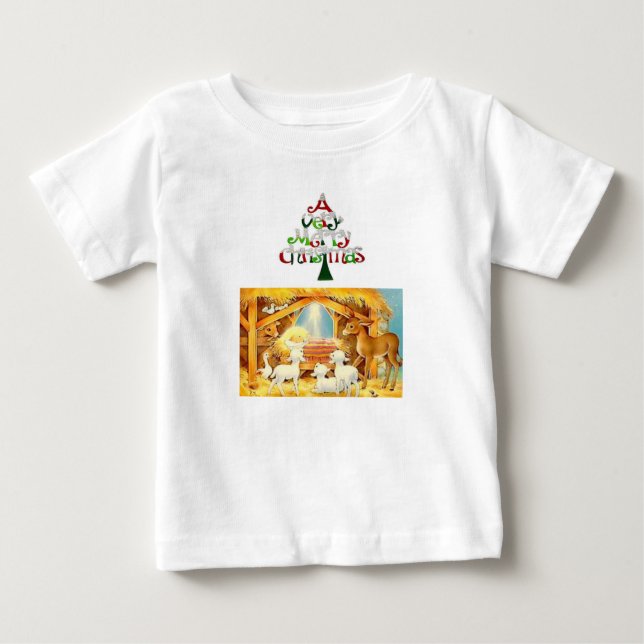 T-shirt Pour Bébé T-shirt bébé Jésus (Devant)