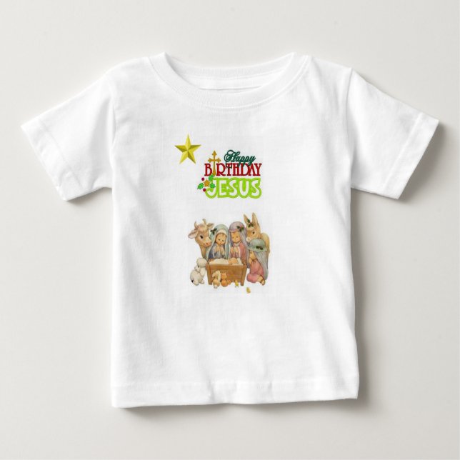 T-shirt Pour Bébé T-shirt bébé Jésus (Devant)