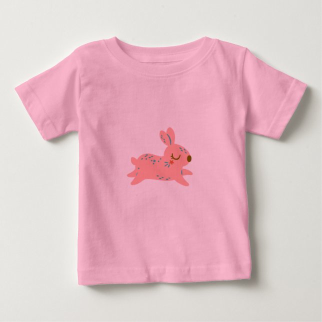 T-shirt Pour Bébé T-shirt bébé lapin (Devant)