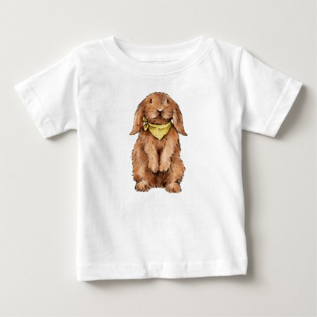 T-shirt Pour Bébé T-shirt bébé lapin (Devant)