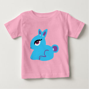 T-shirt Pour Bébé T-shirt bébé lapin bleu