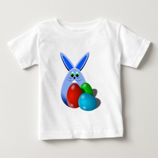 T-shirt Pour Bébé T-shirt bébé lapin de Pâques (Devant)