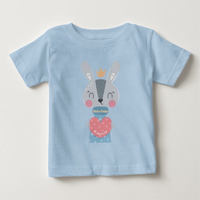 T-shirt Pour Bébé T-shirt bébé Lapin Reine (Devant)