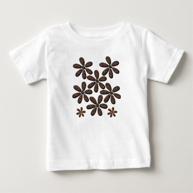 T-shirt Pour Bébé T-shirt bébé léopard (Devant)
