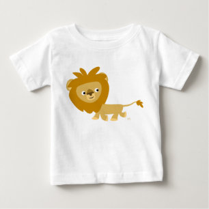 T-shirt Pour Bébé T-shirt bébé Lion en caricature à pied