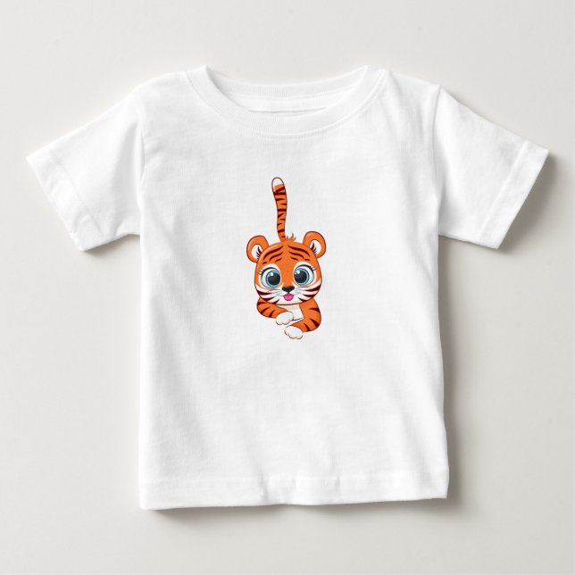 T-shirt Pour Bébé T-shirt bébé lion mignon (Devant)