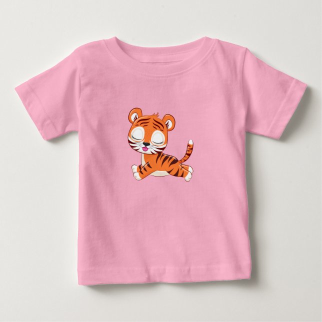 T-shirt Pour Bébé T-shirt bébé Lion mignon (Devant)