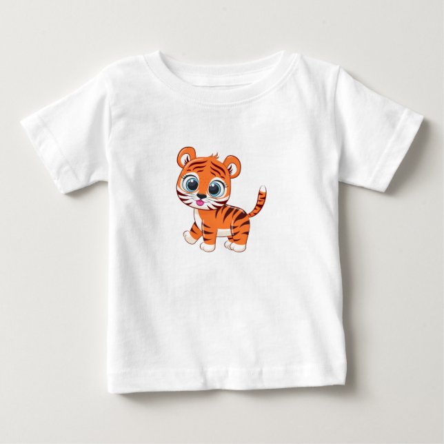 T-shirt Pour Bébé T-shirt bébé Lion mignon (Devant)