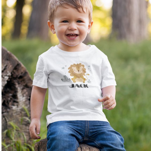 T-shirt Pour Bébé T-shirt bébé Little Lion Customisé 0-24 mos (Little Lion Customized Baby T-shirt 0-24 mos
)