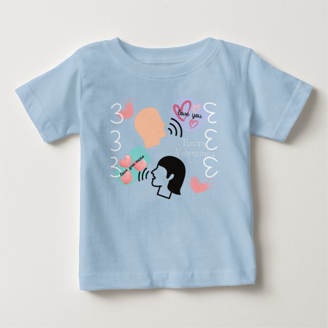 T-shirt Pour Bébé T-shirt bébé "love you More" (Devant)