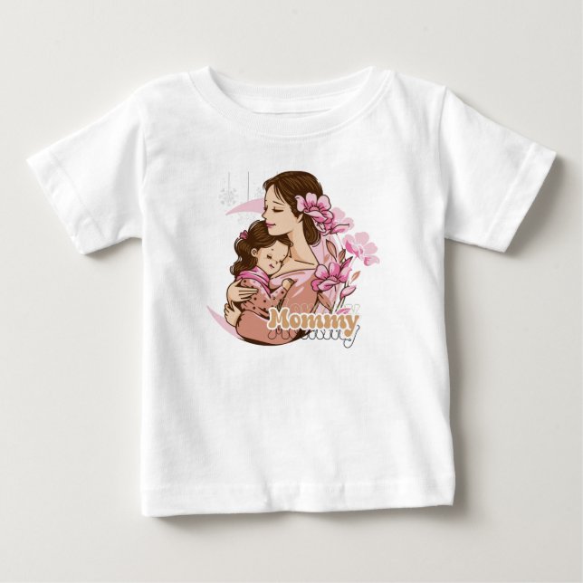 T-shirt Pour Bébé T-shirt bébé maman (Devant)