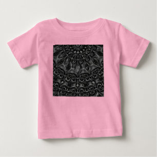 T-shirt Pour Bébé T-shirt bébé Mandala au charbon de bois