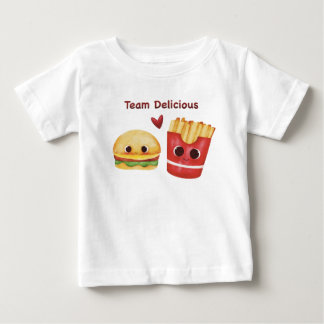 T-shirt Pour Bébé T-shirt bébé Meilleurs amis Burger & Frites Mignon