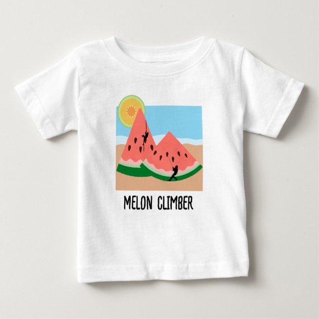 T-shirt Pour Bébé T-shirt bébé Melon Climber (Devant)