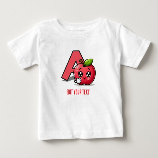 T-shirt Pour Bébé T-shirt bébé mignon personnalisable (Devant)