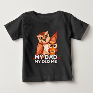 T-shirt Pour Bébé T-shirt bébé : Mon père Mon vieux (noir)