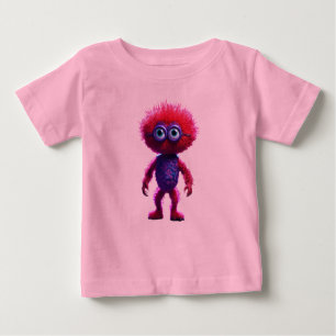 T-shirt Pour Bébé "T-shirt bébé monstre-germe rouge"