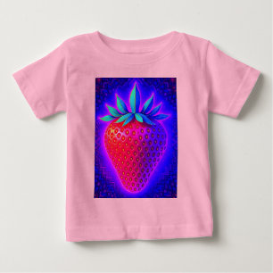 T-shirt Pour Bébé T-shirt bébé Neon Strawberry vivid Look