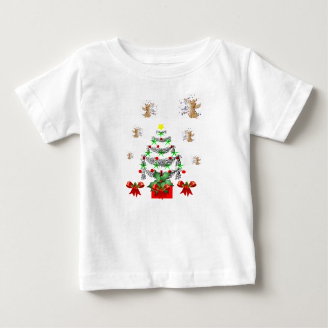 T-shirt Pour Bébé T-shirt bébé Noël (Devant)