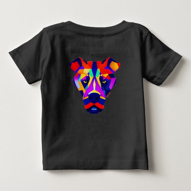 T-shirt Pour Bébé T-shirt bébé noir dos Alexander's Dog (Dos)