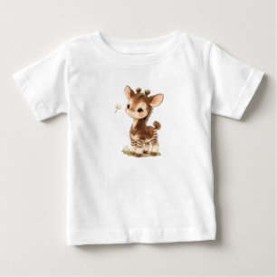 T-shirt Pour Bébé T-shirt bébé Okapi – B mignon tacheté et rayé