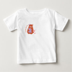T-shirt Pour Bébé T-shirt bébé ours mignon joie de l'enfance