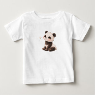 T-shirt Pour Bébé T-shirt bébé ours panda – Bébés tachetés et rayés