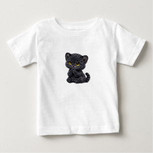 T-shirt Pour Bébé T-shirt bébé ours panthère – Taches et rayures mig