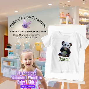 T-shirt Pour Bébé T-shirt bébé panda Merveilles fantaisistes personn