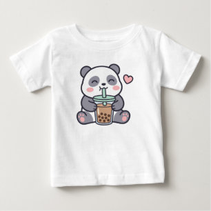 T-shirt Pour Bébé T-shirt Bébé Panda Mignon à bulles