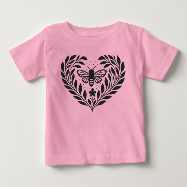 T-shirt Pour Bébé T-shirt bébé Papillon et Branches (Devant)