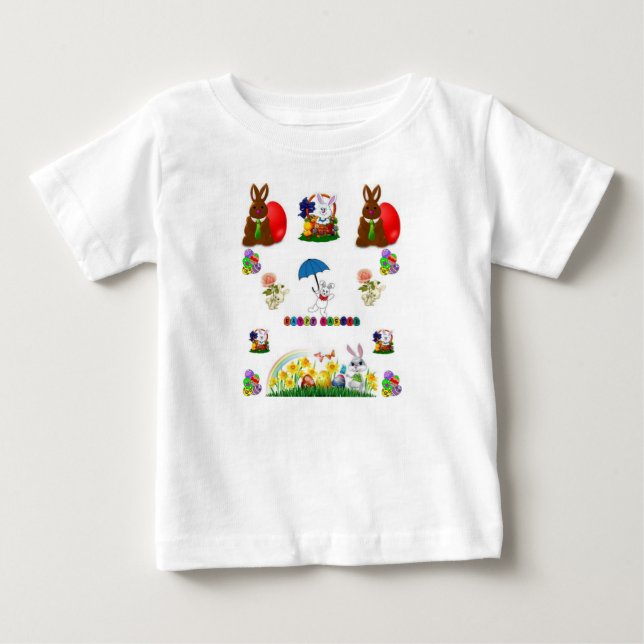 T-shirt Pour Bébé T-shirt bébé Pâques (Devant)
