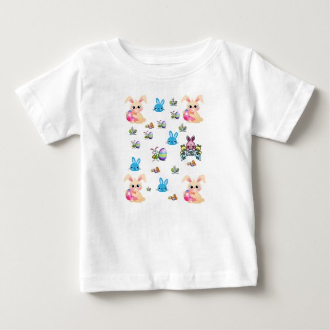 T-shirt Pour Bébé T-shirt bébé Pâques (Devant)