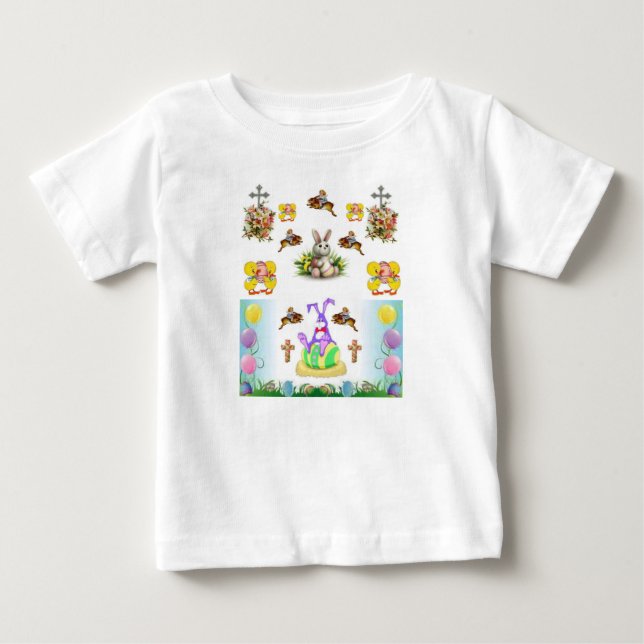 T-shirt Pour Bébé T-shirt bébé Pâques (Devant)