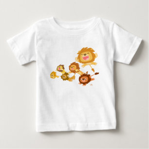 T-shirt Pour Bébé T-shirt Bébé Parade Lions Cartoon Cute